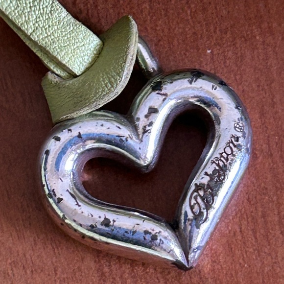 Brighton Trendy Lime Crossbody Bag with Buckle Accents - Picture 6 of 10